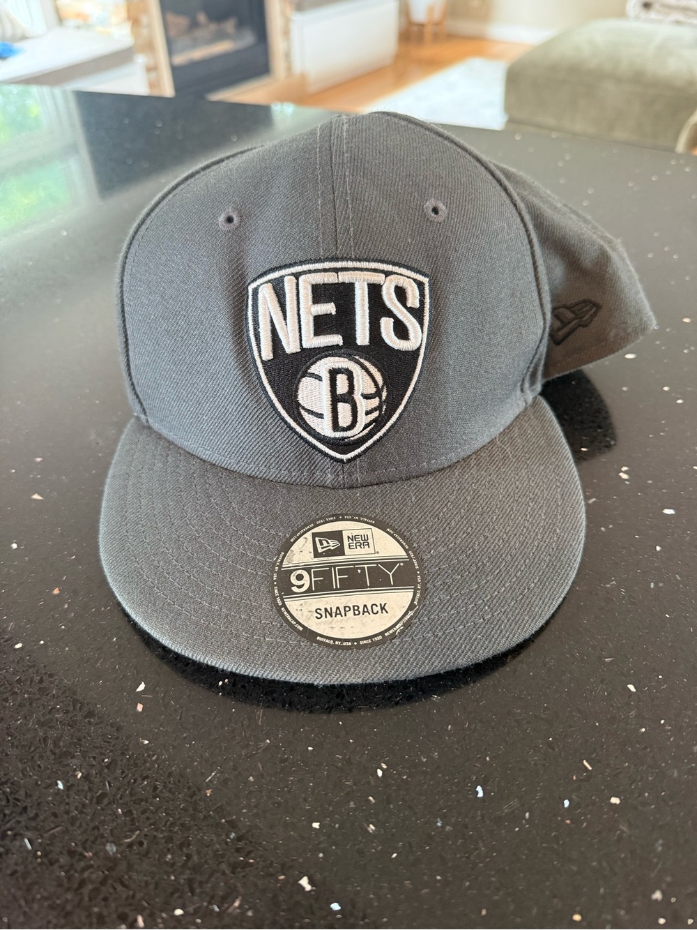 New Era Brooklyn Nets Black & White 9FIFTY Snapback Hat